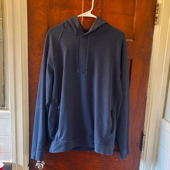 Lululemon 🍋 M’s L City Sweat Pullover Hoodie in Heathered True Navy. Exclt Cndtn - Picture 4 of 9